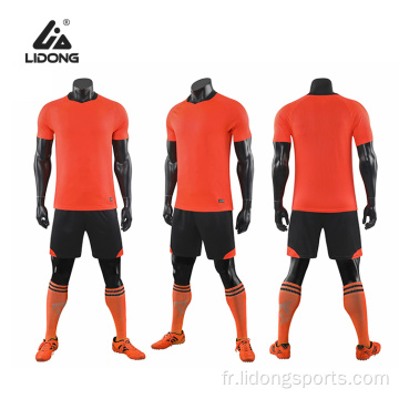 Ensemble de maillot de football en polyester respirant